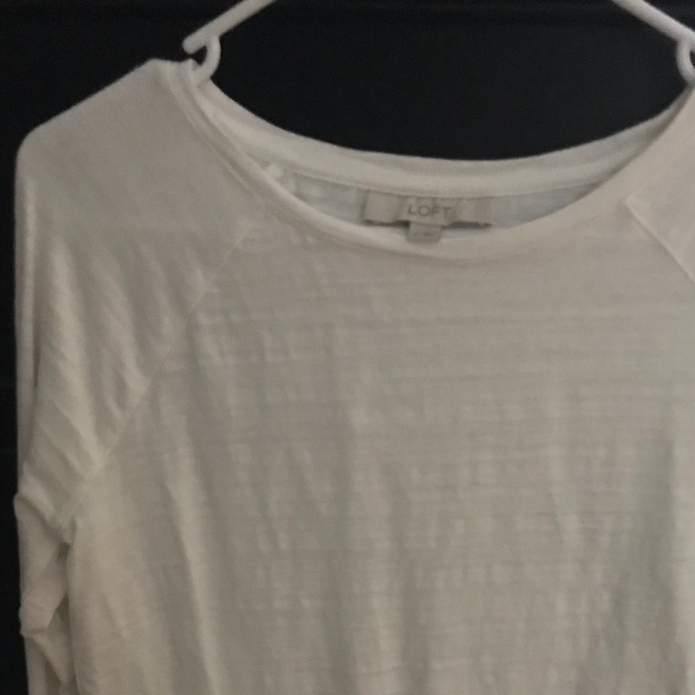 Loft white sweatshirt